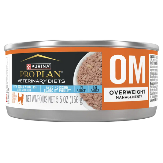 Purina Pro Plan Veterinary Diets OM Overweight Management Feline Formula with Ocean Whitefish and Chicken (Canned)