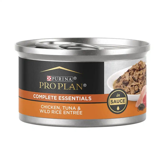 Purina Pro Plan Complete Essentials Adult Chicken Tuna & Wild Rice Entrée in Sauce Cat Food
