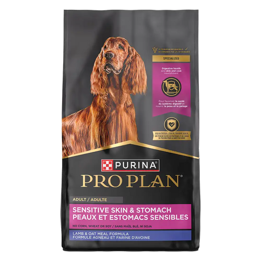 Purina Pro Plan Specialized Adult Sensitive Skin & Stomach Lamb & Oat Meal Formula Dog Food