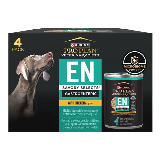 EN Gastroenteric Savory Selects With Chicken In Gravy Wet Dog Food – 4 cases (4-13.4 oz. cans/case)