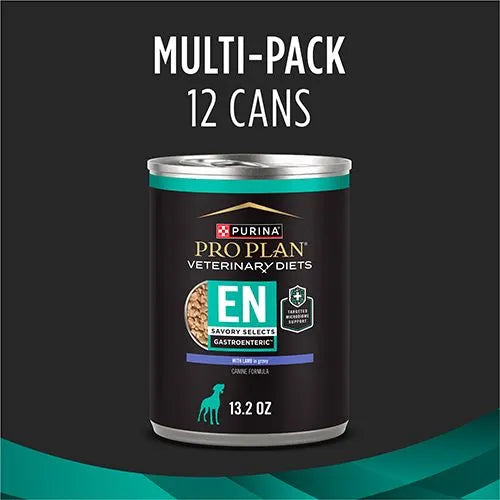 Purina Pro Plan Veterinary Diets EN Savory Selects Gastroenteric with Lamb in Gravy Canine Formula (Canned)