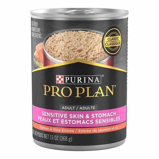 Purina Pro Plan Sensitive Skin & Stomach Salmon & Rice Entrée Classic Wet Dog Food