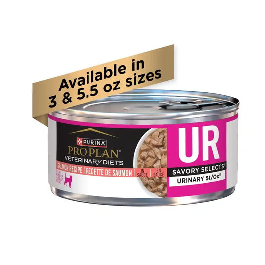 Purina Pro Plan Veterinary Diets UR Urinary St/Ox Savory Selects Feline Salmon Recipe in Sauce (Canned)