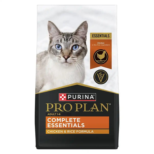 Purina Pro Plan Complete Essentials Chicken and Rice Formula Adult High-Protein Dry Cat Food