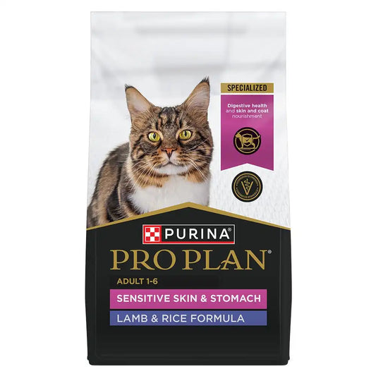 Purina Pro Plan Specialized Adult Sensitive Skin & Stomach Lamb & Rice Formula Cat Food