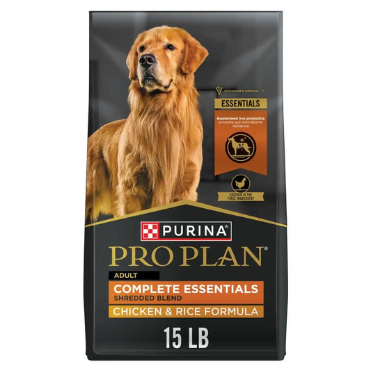Purina Pro Plan Complete Essentials Adult Shredded Blend Chicken & Rice Dog Food
