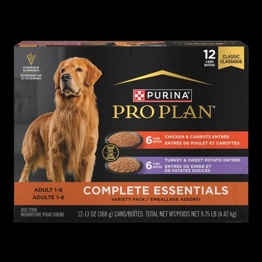Complete Essentials Grain Free Variety Pack Wet Dog Food 12 Count