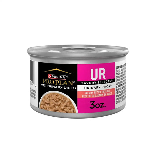 Purina Pro Plan Veterinary Diets UR Urinary St/Ox Savory Selects Feline Salmon Recipe in Sauce (Canned)