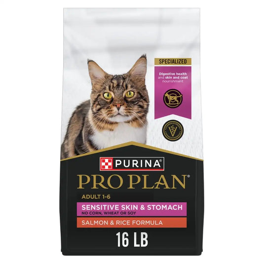 Adult Sensitive Skin & Stomach Salmon & Rice Formula Dry Cat Food