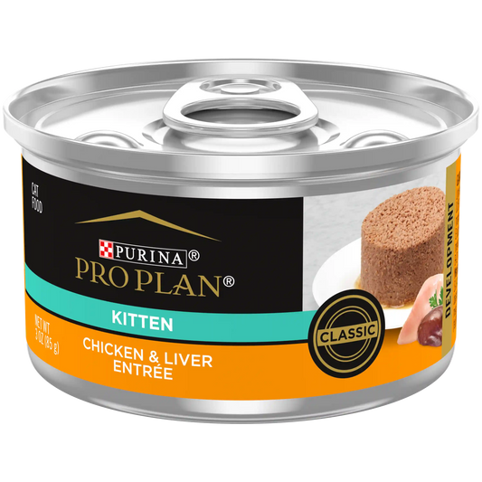 Purina Pro Plan Development Kitten Chicken & Liver Entree Classic Cat Food