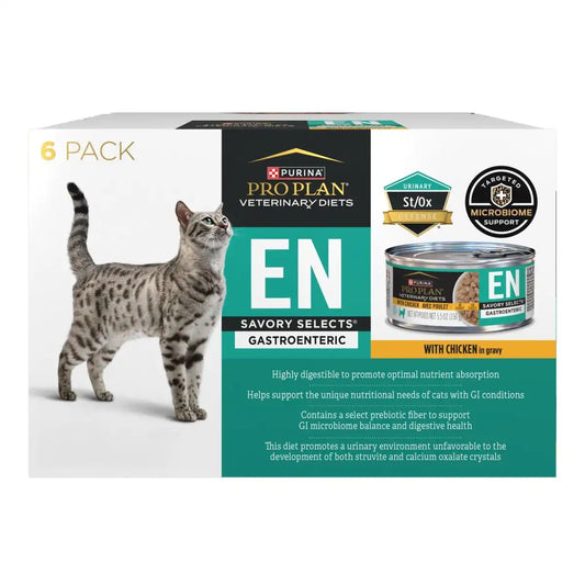 EN Gastroenteric Savory Selects With Chicken In Gravy Wet Cat Food – 4 cases (6-5.5 oz. cans/case)