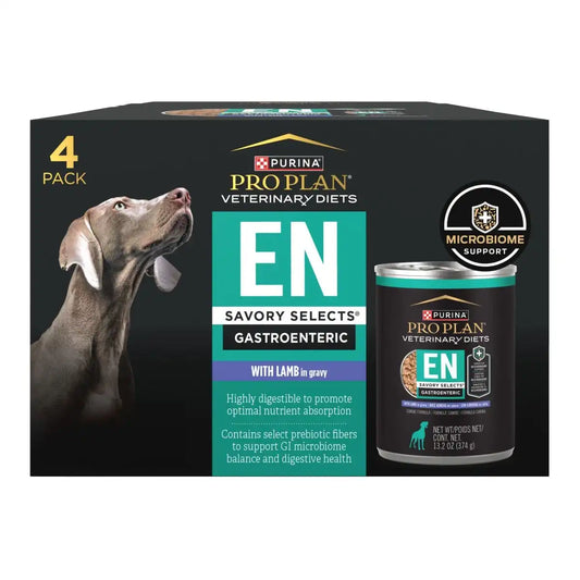 EN Gastroenteric Savory Selects With Lamb In Gravy Wet Dog Food – 4 cases (4-13.4 oz. cans/case)