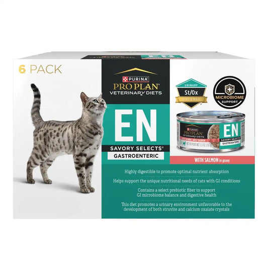 EN Gastroenteric Savory Selects With Salmon In Gravy Wet Cat Food – 4 cases (6-5.5 oz. cans/case)