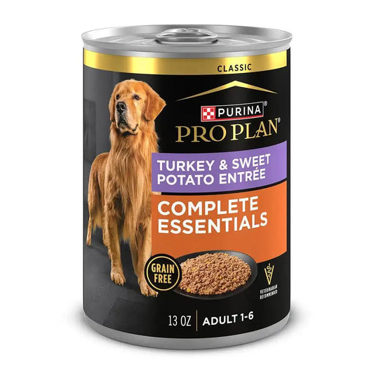 Purina Pro Plan Complete Essentials Grain Free Turkey & Sweet Potato Entrée Classic Wet Dog Food