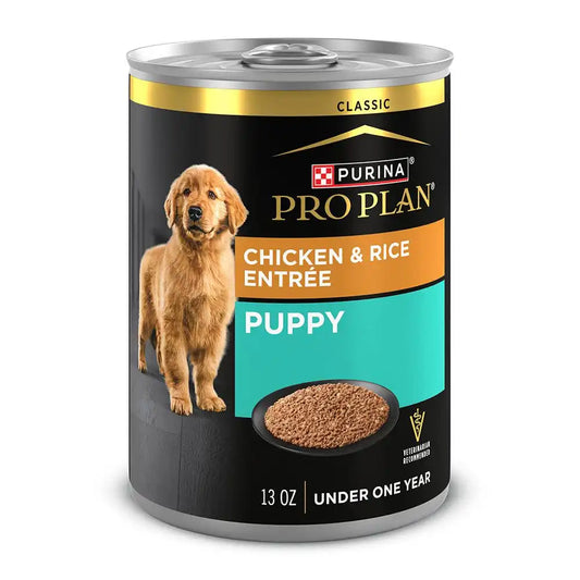 Purina Pro Plan Puppy Chicken & Rice Entrée Classic Wet Dog Food