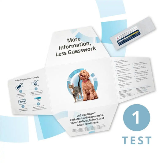 Petivity At-Home Oral Health Test for Cats & Dogs - 24 count (1 test per sleeve)
