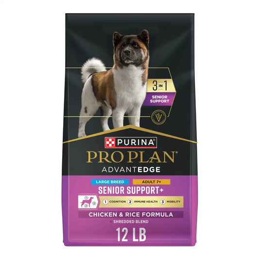 AdvantEDGE Large Breed Adult 7+ Senior Support+ Shredded Blend Chicken & Rice Formula Dry Dog Food