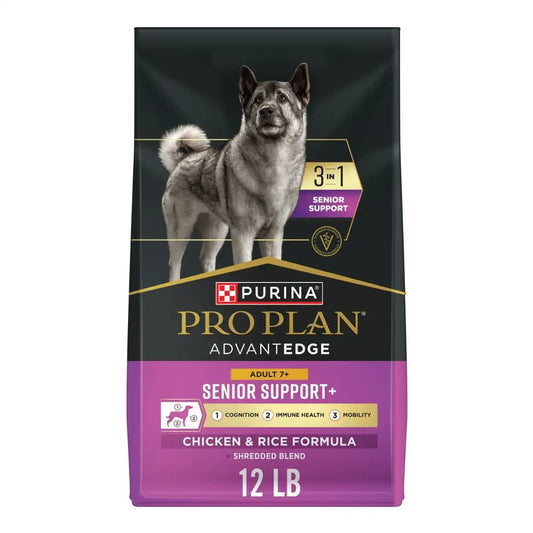 AdvantEDGE Adult 7+ Senior Support+ Shredded Blend Chicken & Rice Formula Dry Dog Food