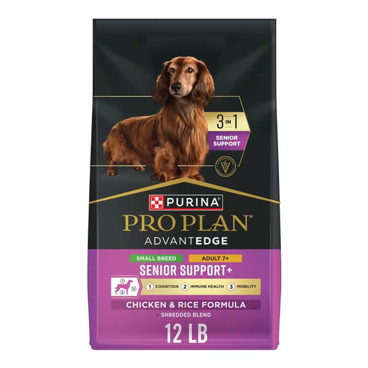 AdvantEDGE Small Breed Adult 7+ Senior Support+ Shredded Blend Chicken & Rice Formula Dry Dog Food