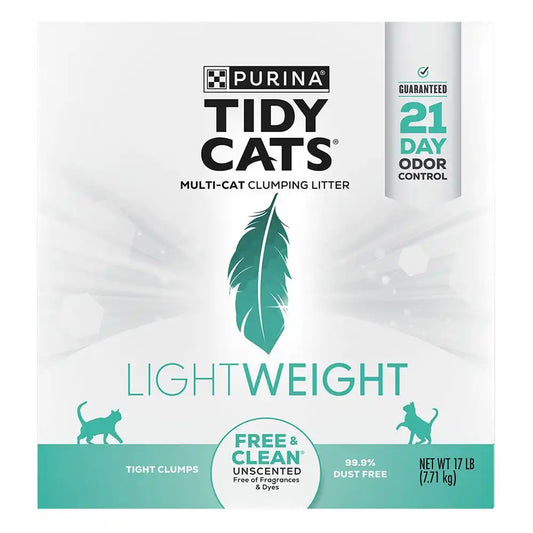 Tidy Cats LightWeight Clumping Cat Litter Free & Clean for Multiple Cats